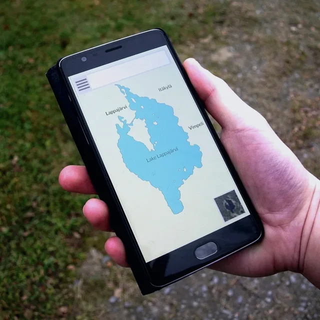 Smartphone with maps